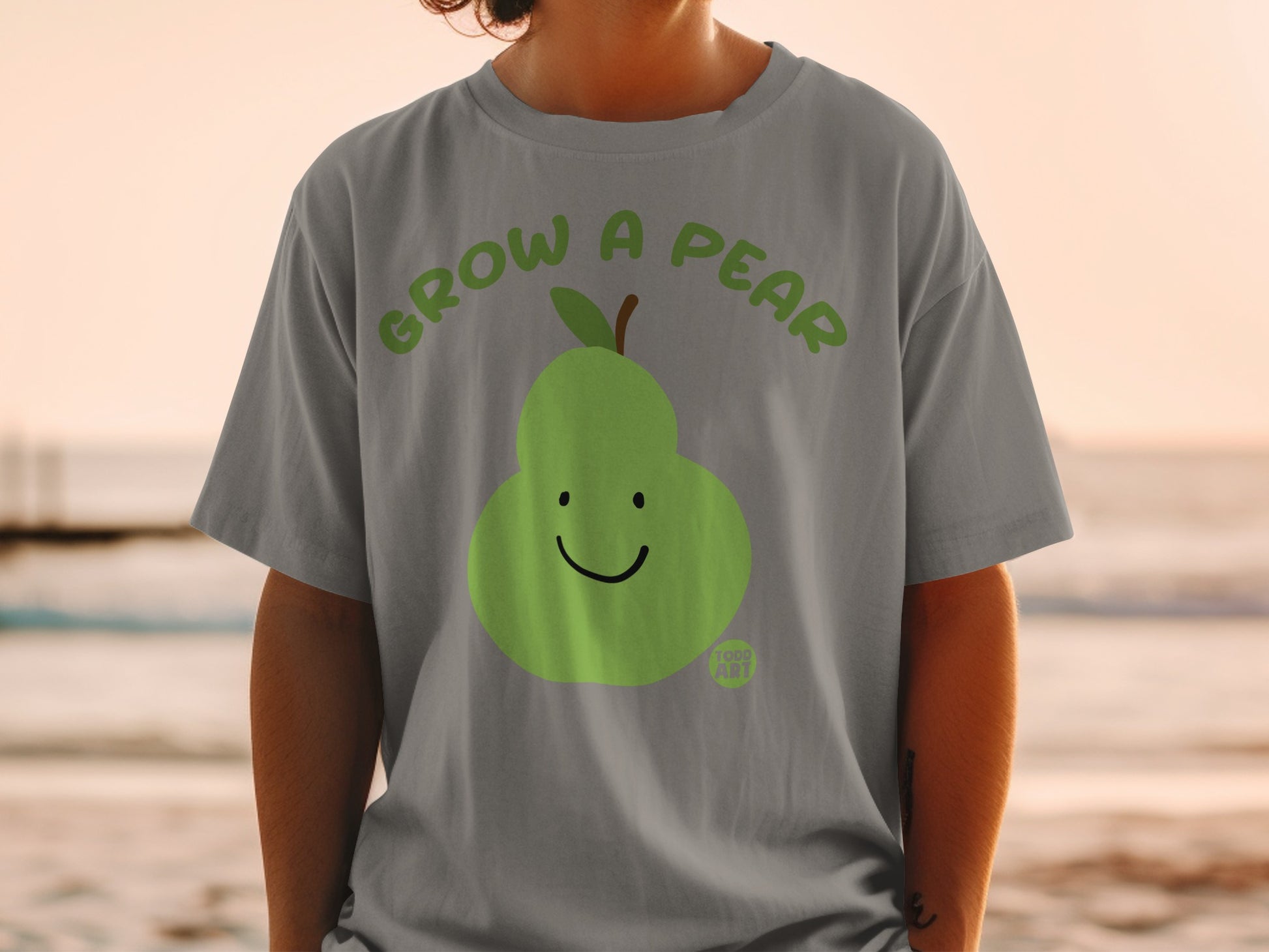 Grow A Pear Smiling Green Fruit Happy product type