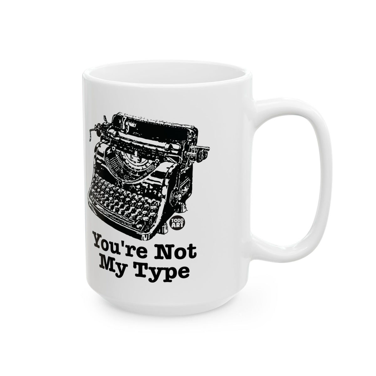 Typewriter Blues Todd Art Mug