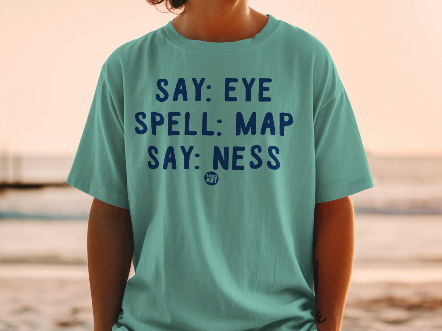 Eye Map Ness Todd Art Graphic T-Shirt