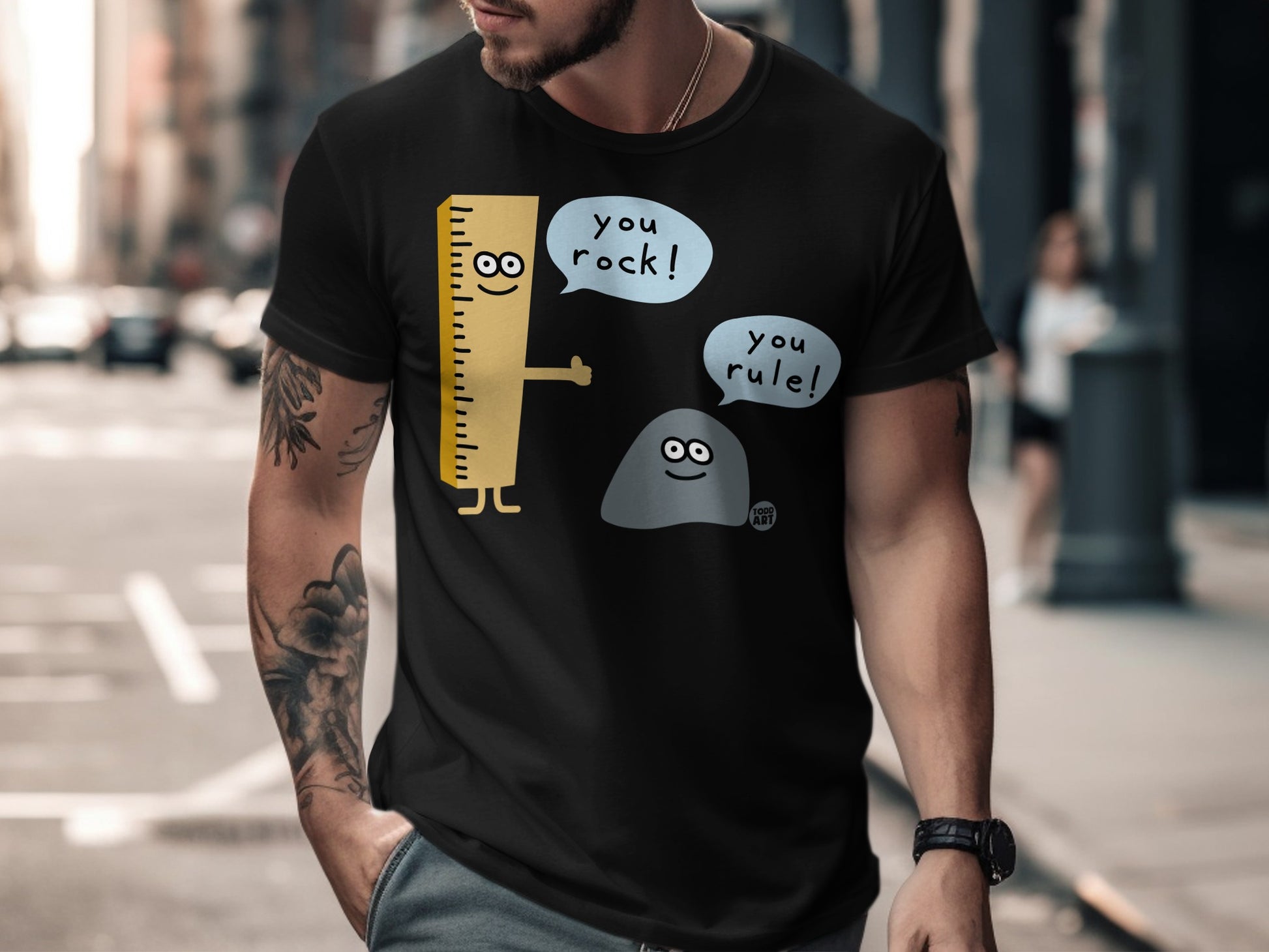 You Rock You Rule Graphic T-Shirt Fun Product