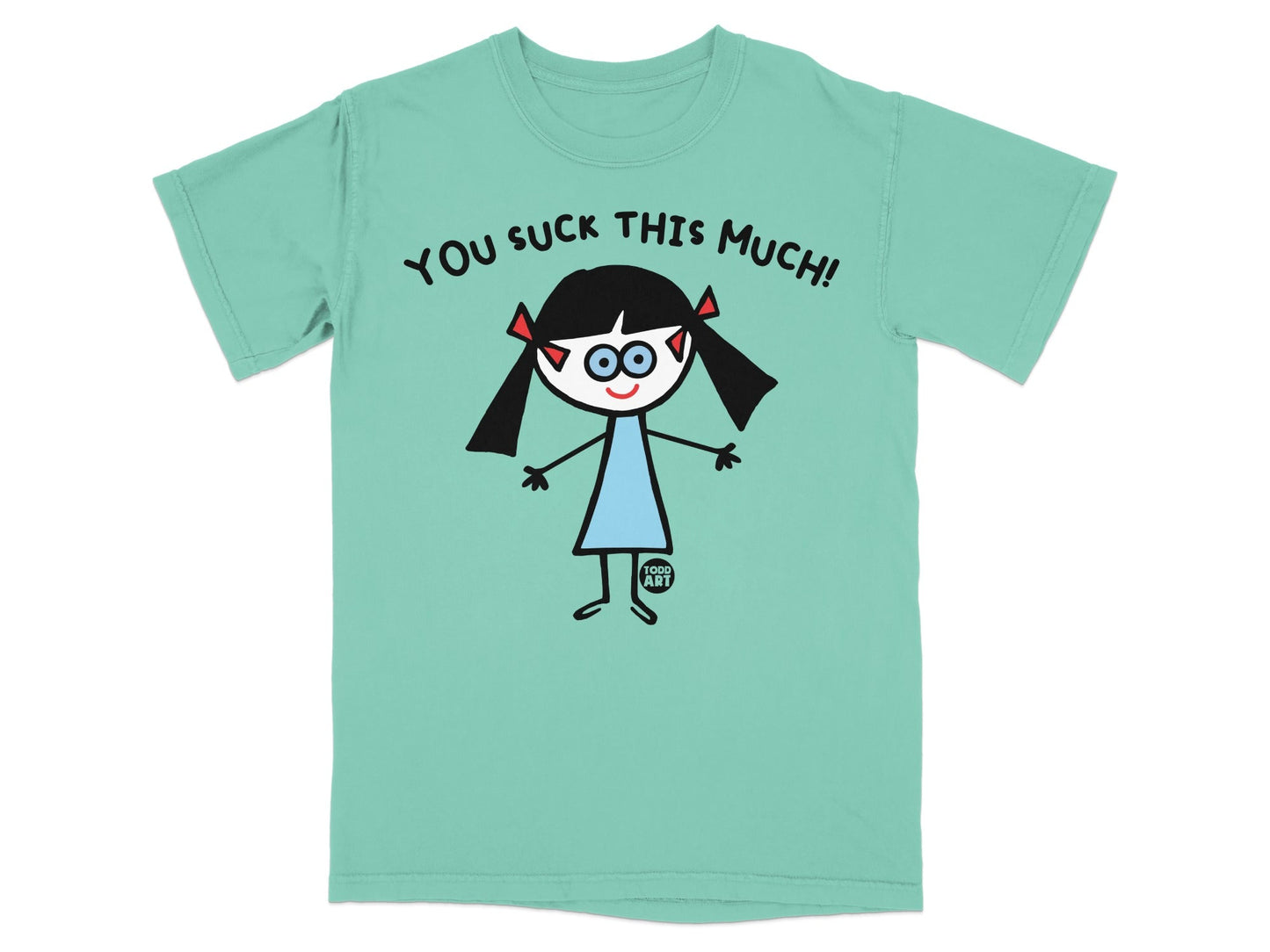 You Suck This Much Funny Cartoon Character T-Shirt