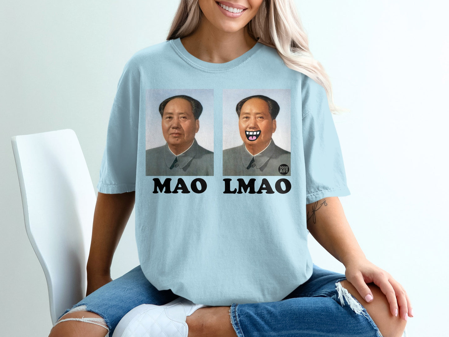 Funny Mao LMAO Portrait Meme Design product type