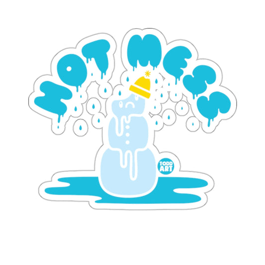 Sad Melting Snowman Yellow Hat NOT MESS 