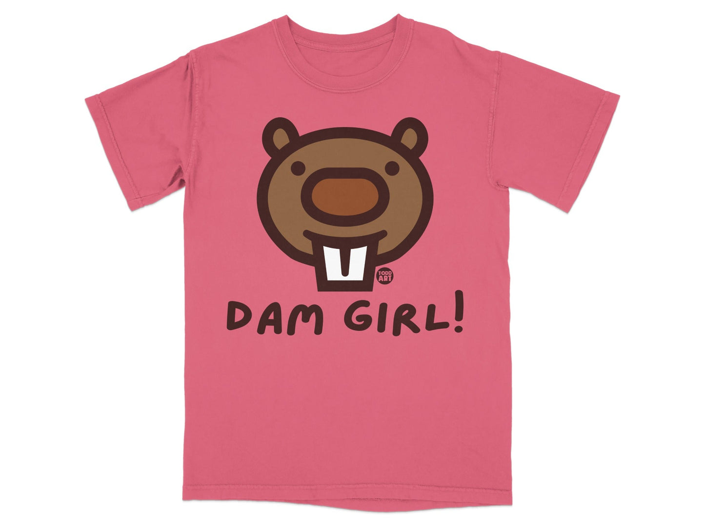 Dam Girl Beaver Design T-shirt for Women