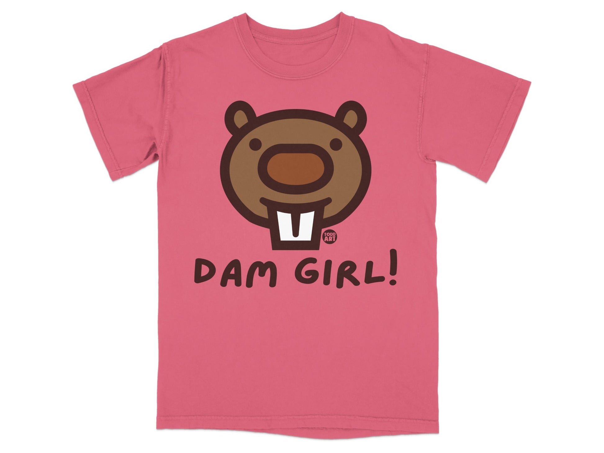 Dam Girl Beaver Design T-shirt for Women