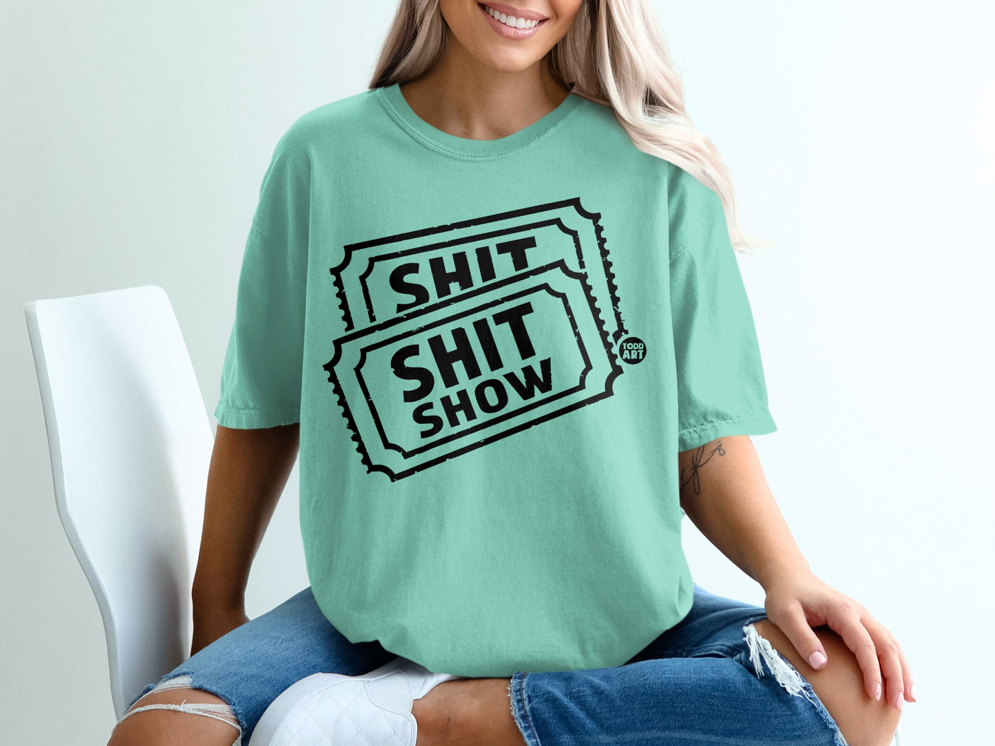 SHIT SHIT SHOW Ticket Design TODD ART Logo product type
