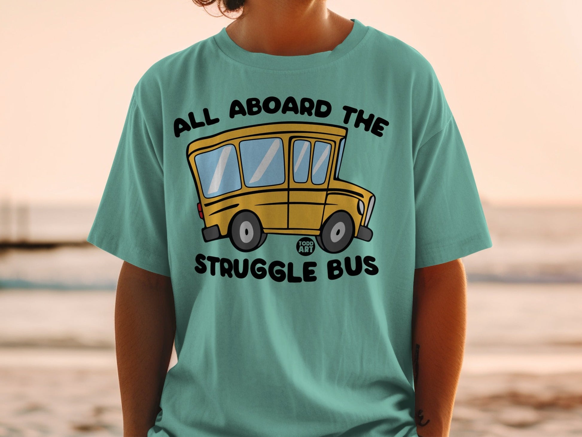 All Aboard the Struggle Bus Graphic T-shirt