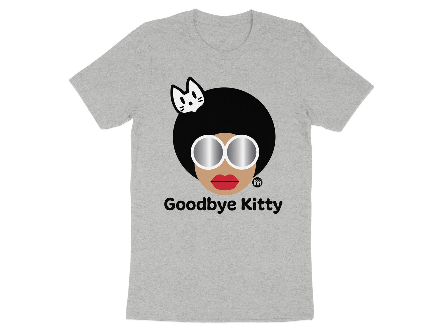 Goodbye Kitty Design T-Shirt Fashion Statement