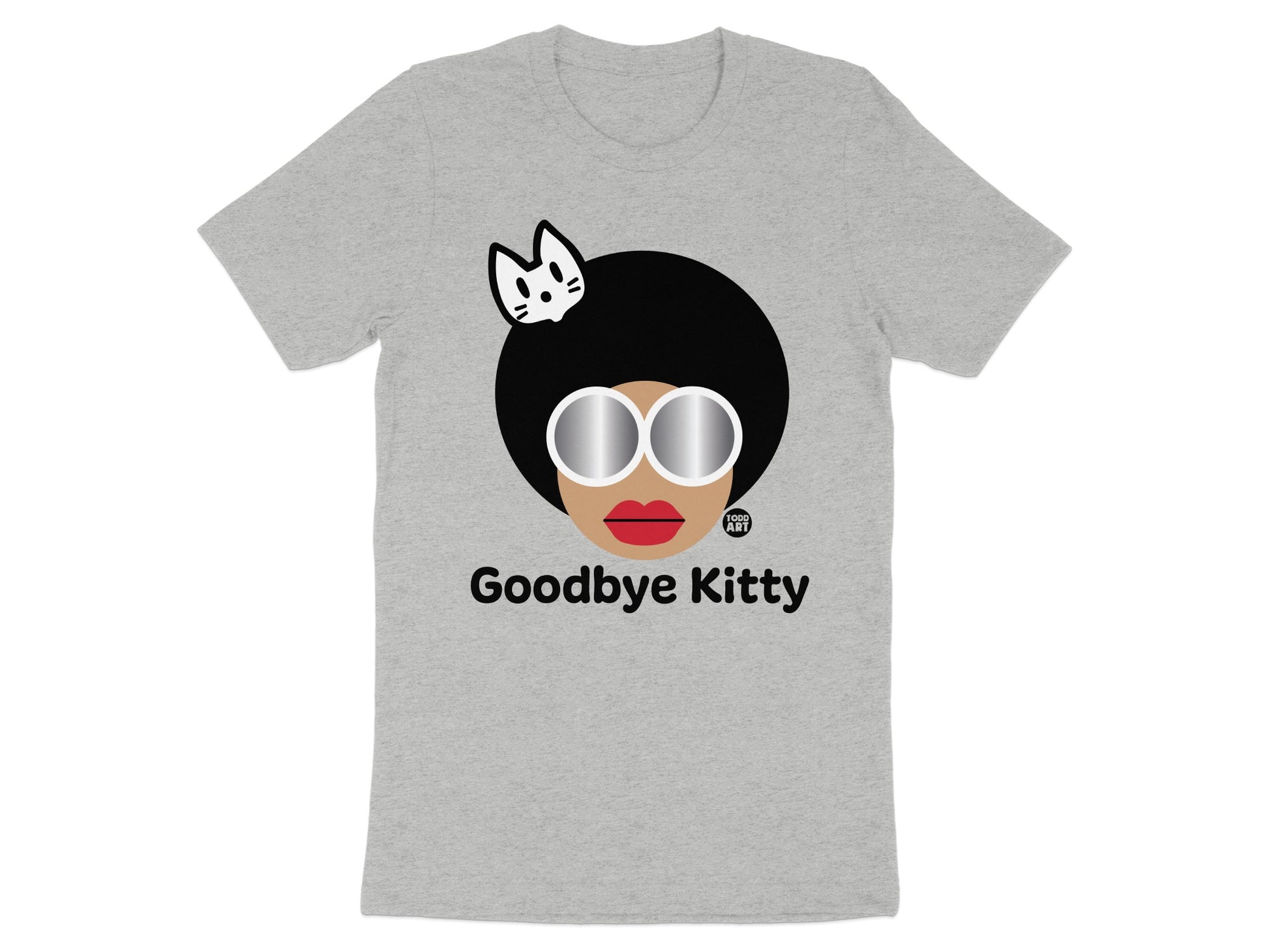 Goodbye Kitty Design T-Shirt Fashion Statement