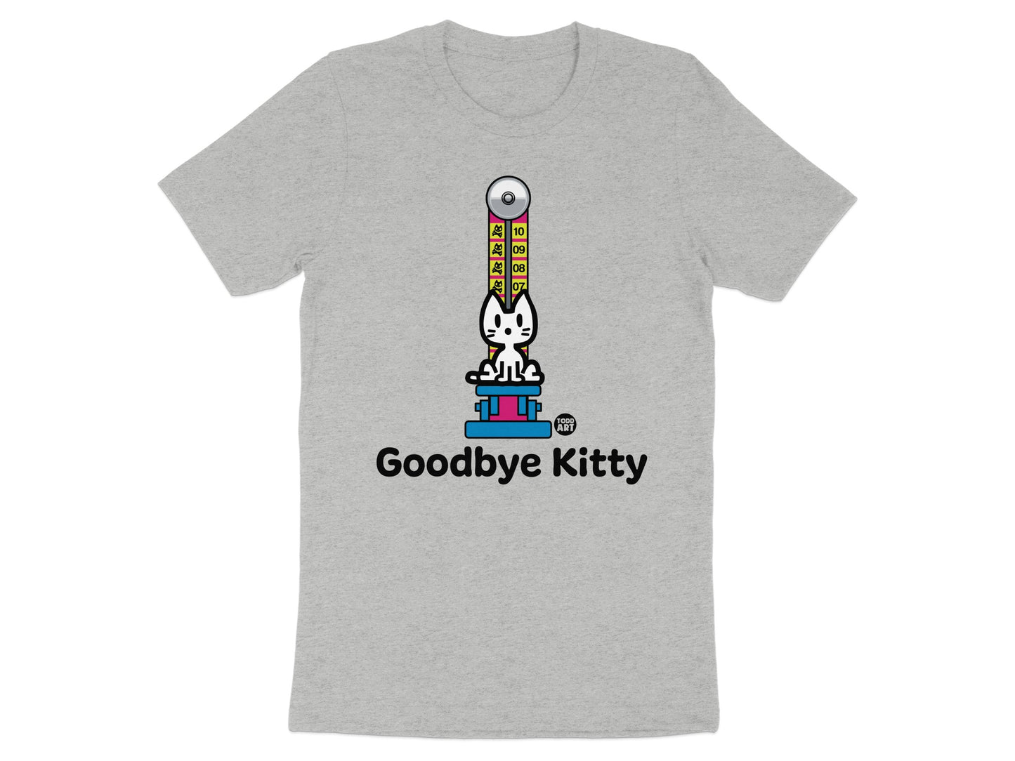 Goodbye Kitty Fun Graphic Design Shirt