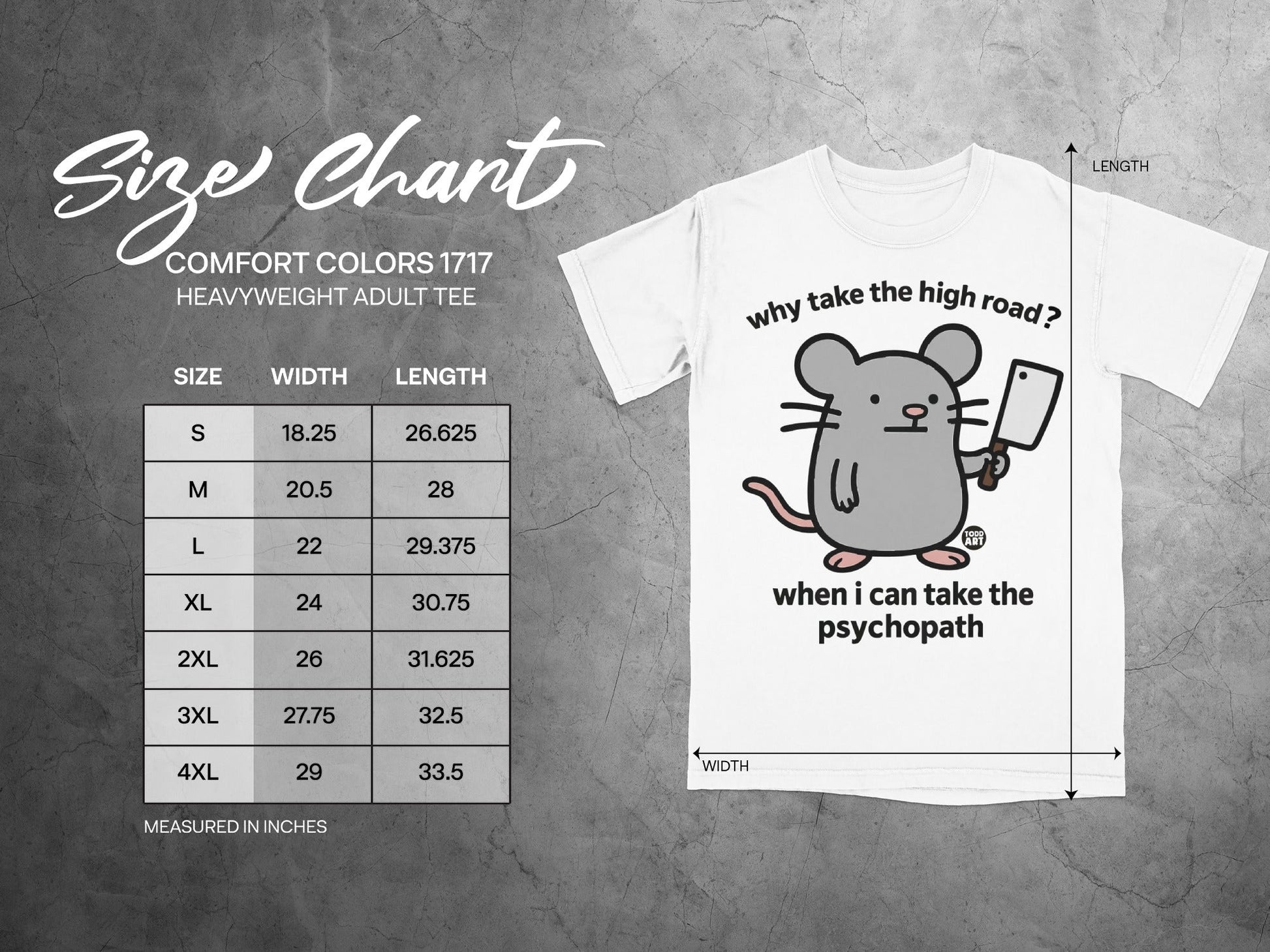 Why Take The High Road Custom Graphic Tee
