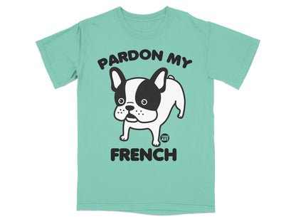 Funny Pardon My French Bulldog Graphic T-Shirt