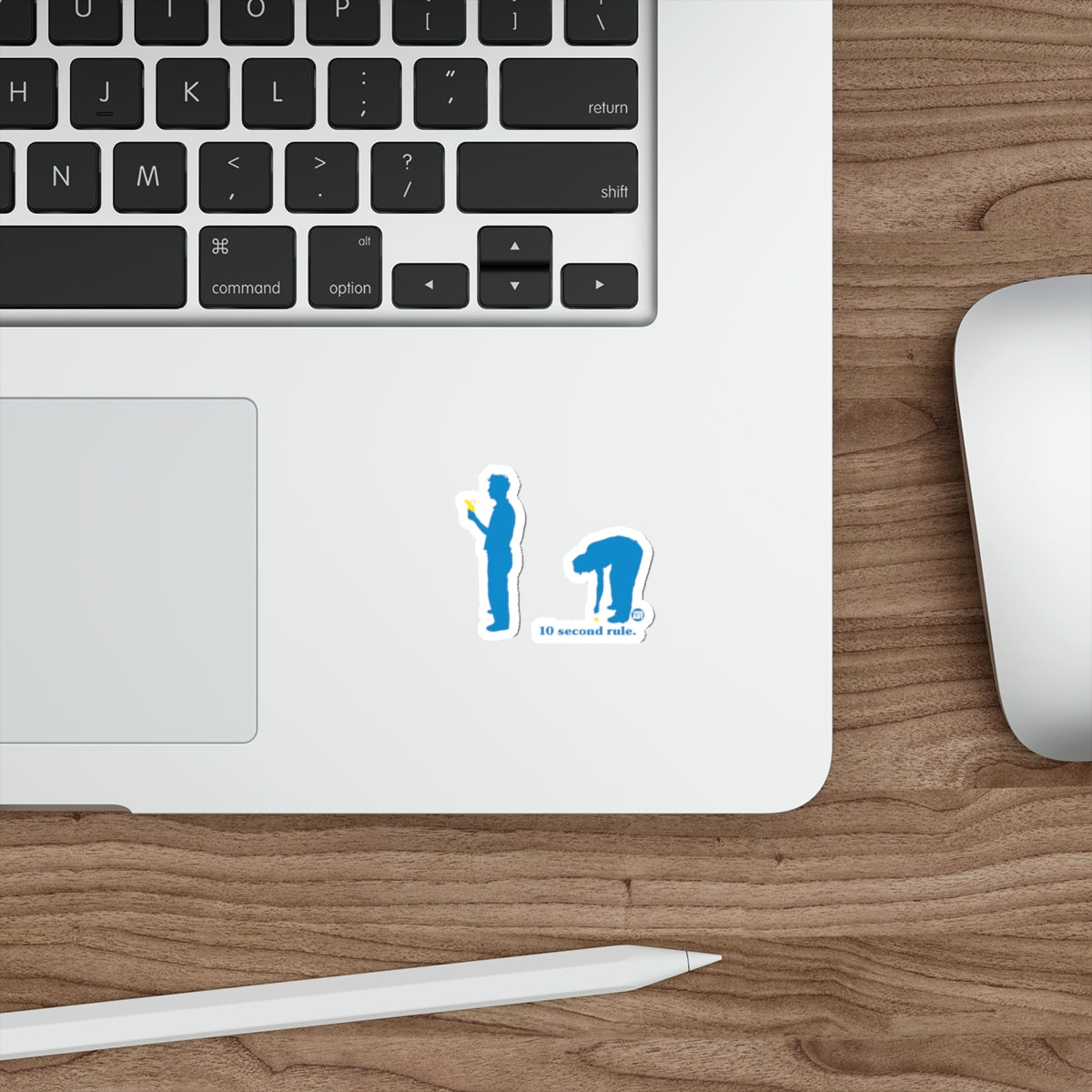 10 Second Rule Funny Vinyl Decal Sticker for Laptops