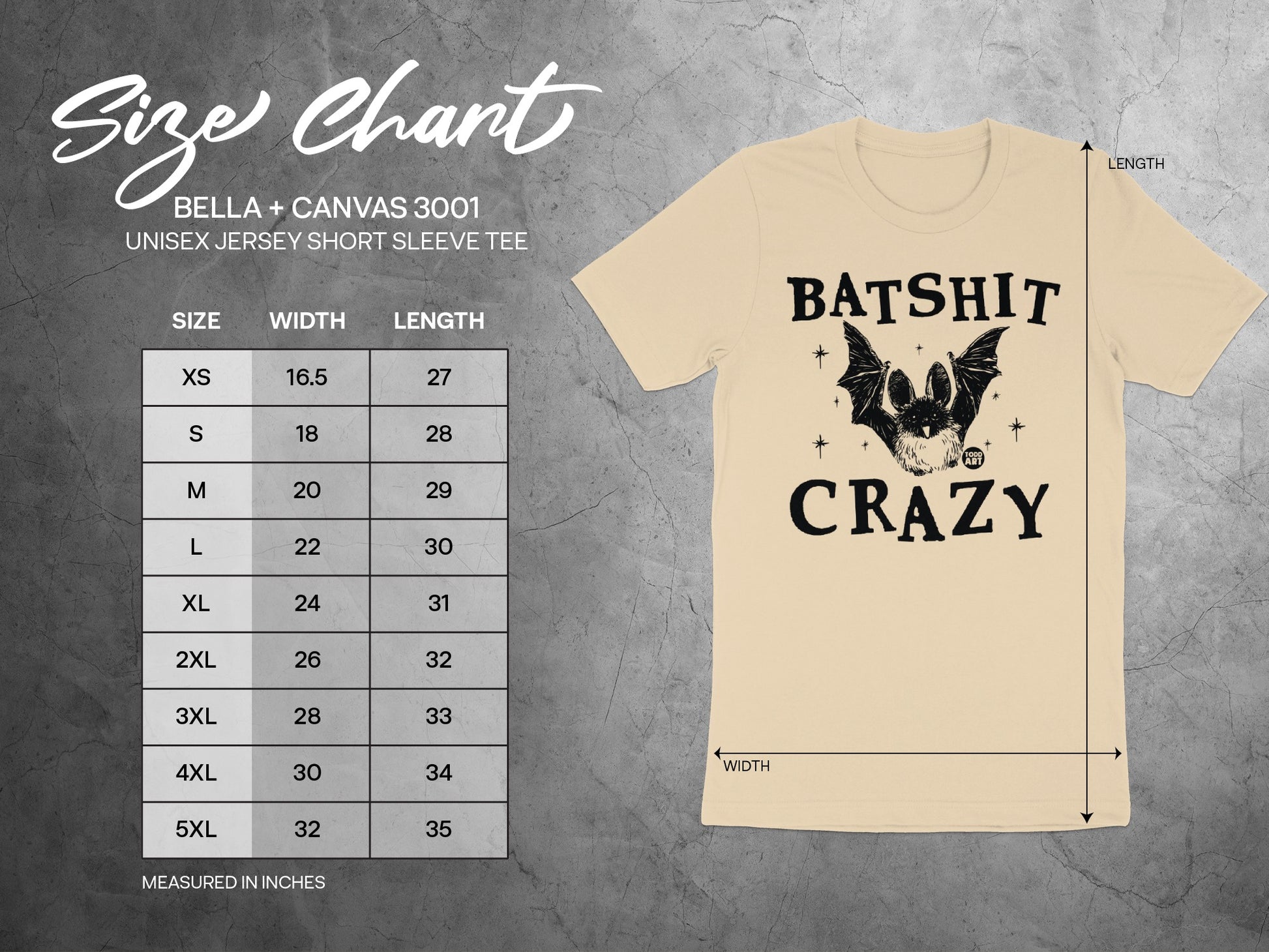 Batshit Crazy Funny Graphic Tee Shirt