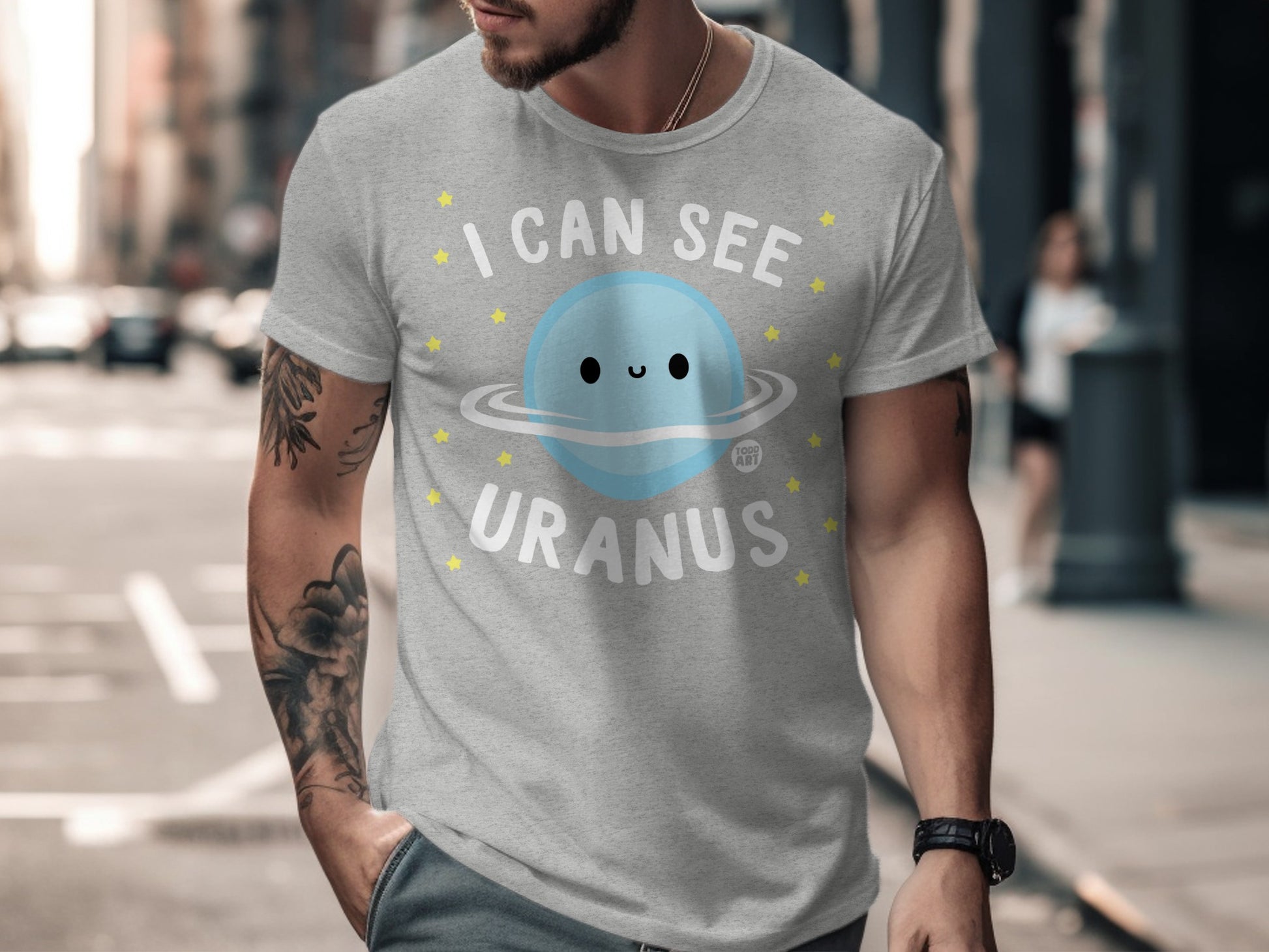 Fun Galaxy Uranus T-Shirt With Space Humor Design