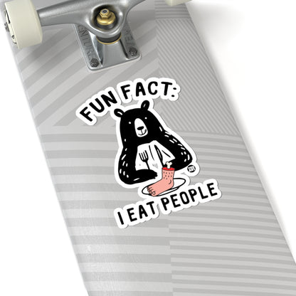 Cannibal BearTodd Art Sticker