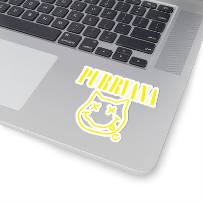 Purrvana Todd Art Sticker