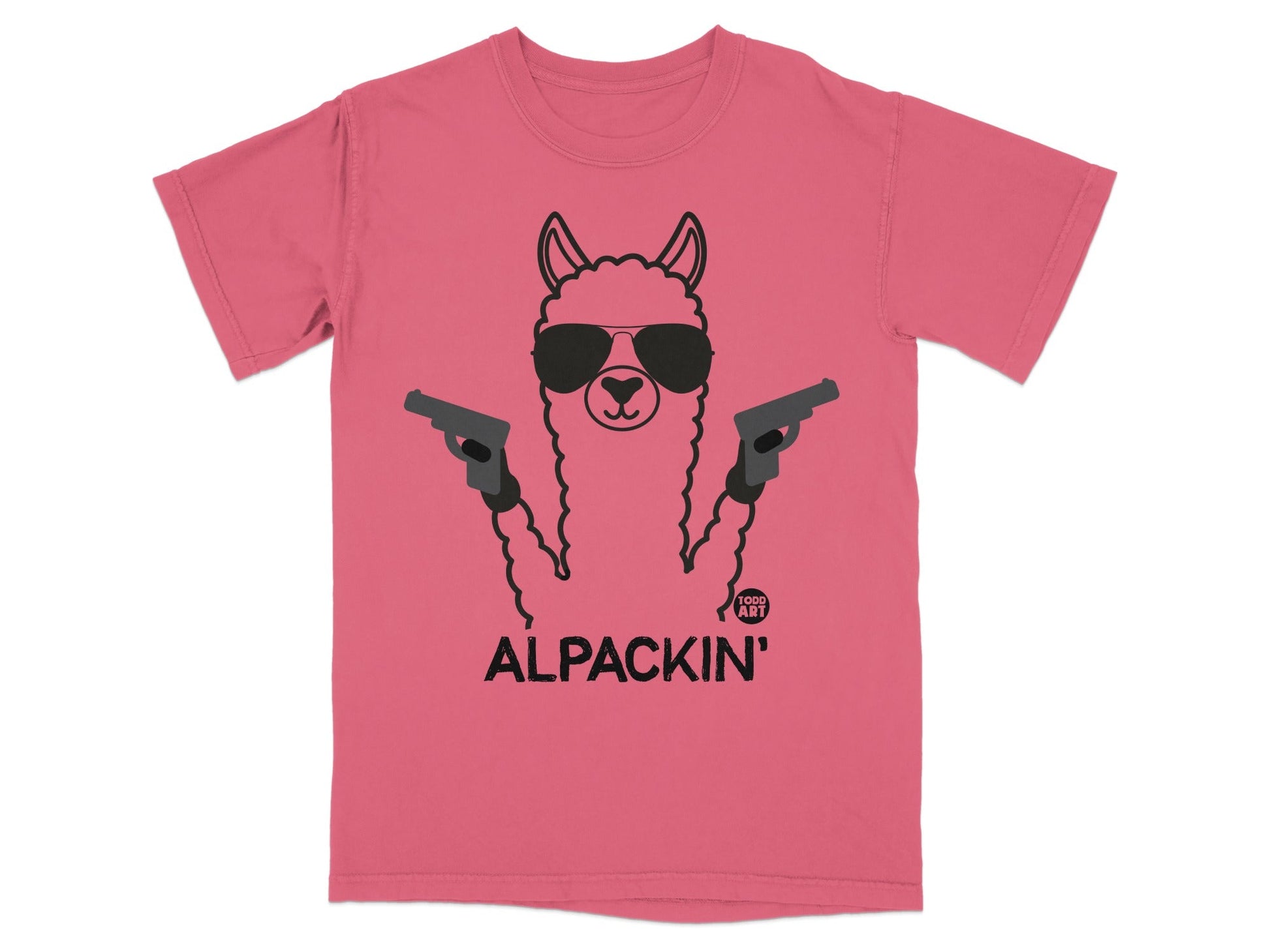 Alpacin' Llama with Sunglasses Graphic T-Shirt