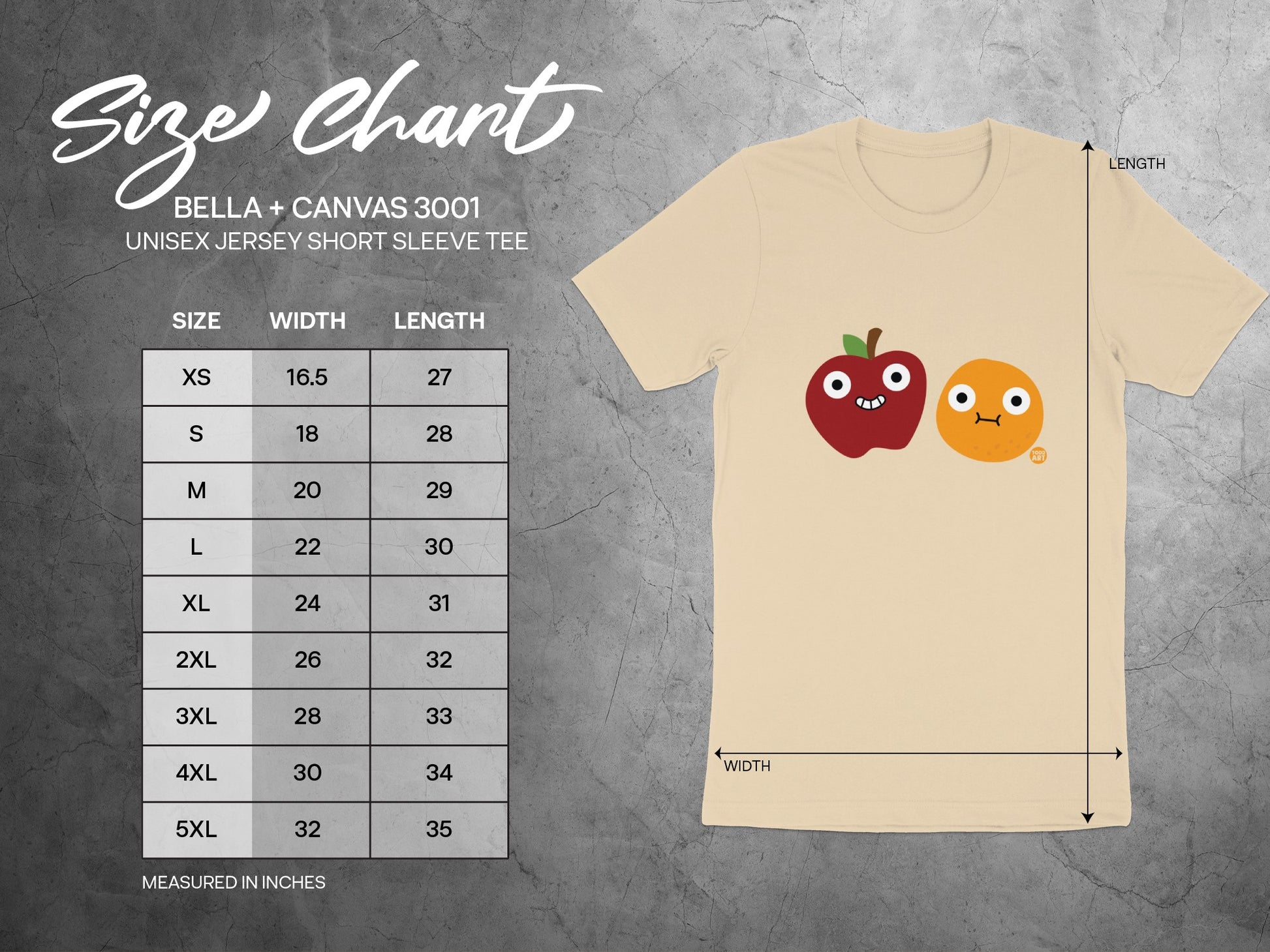 Fun Fruit Characters Unisex Jersey Short Sleeve Tee