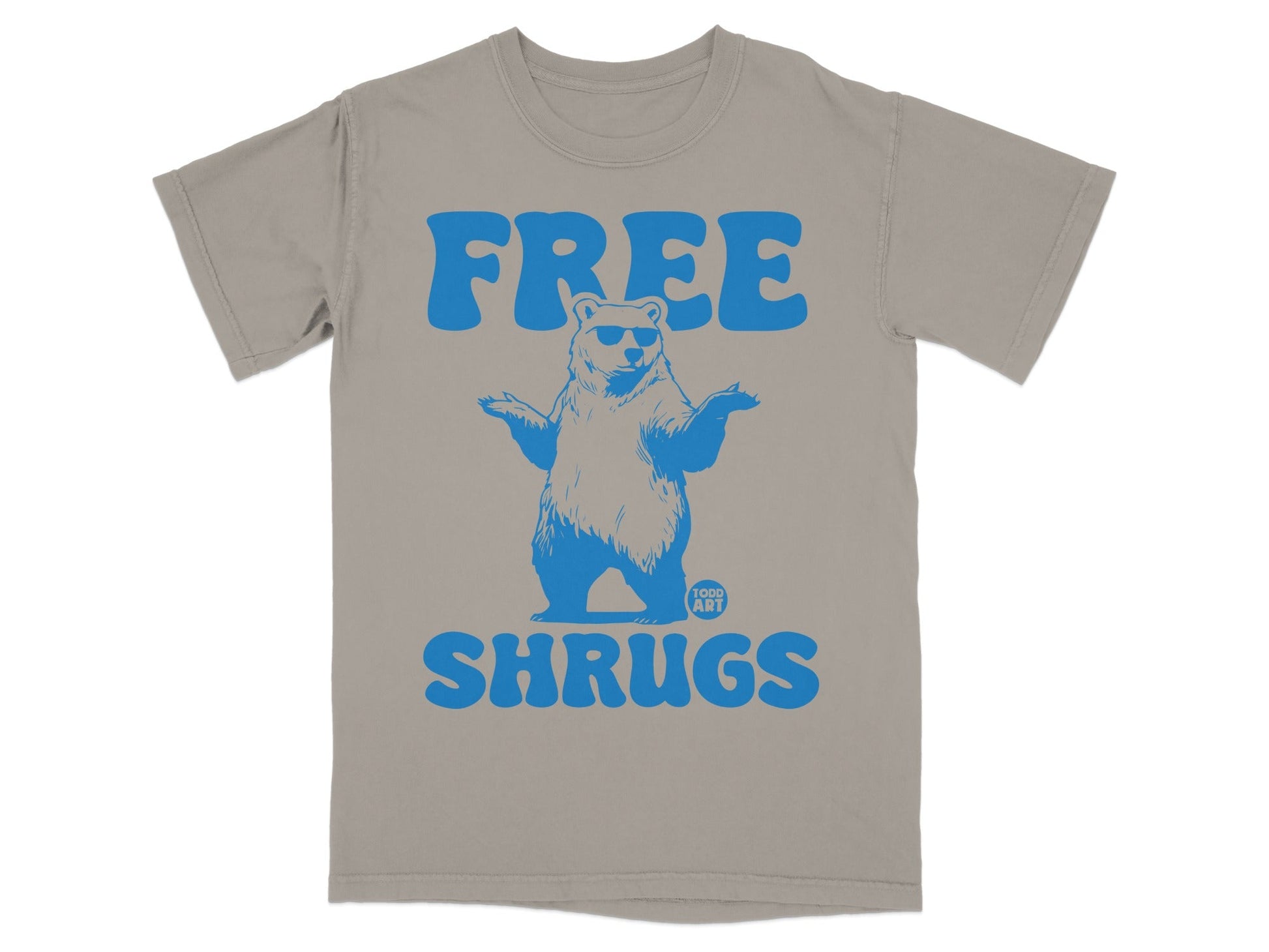 Free Shrugs Bear Graphic Funny Classic T-shirt