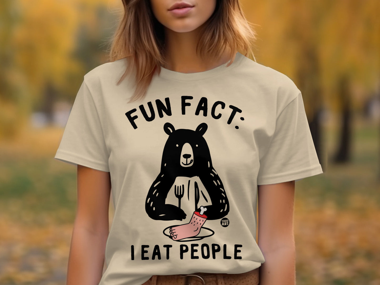 Fun Fact: I Eat People Graphic Teeshirt Product