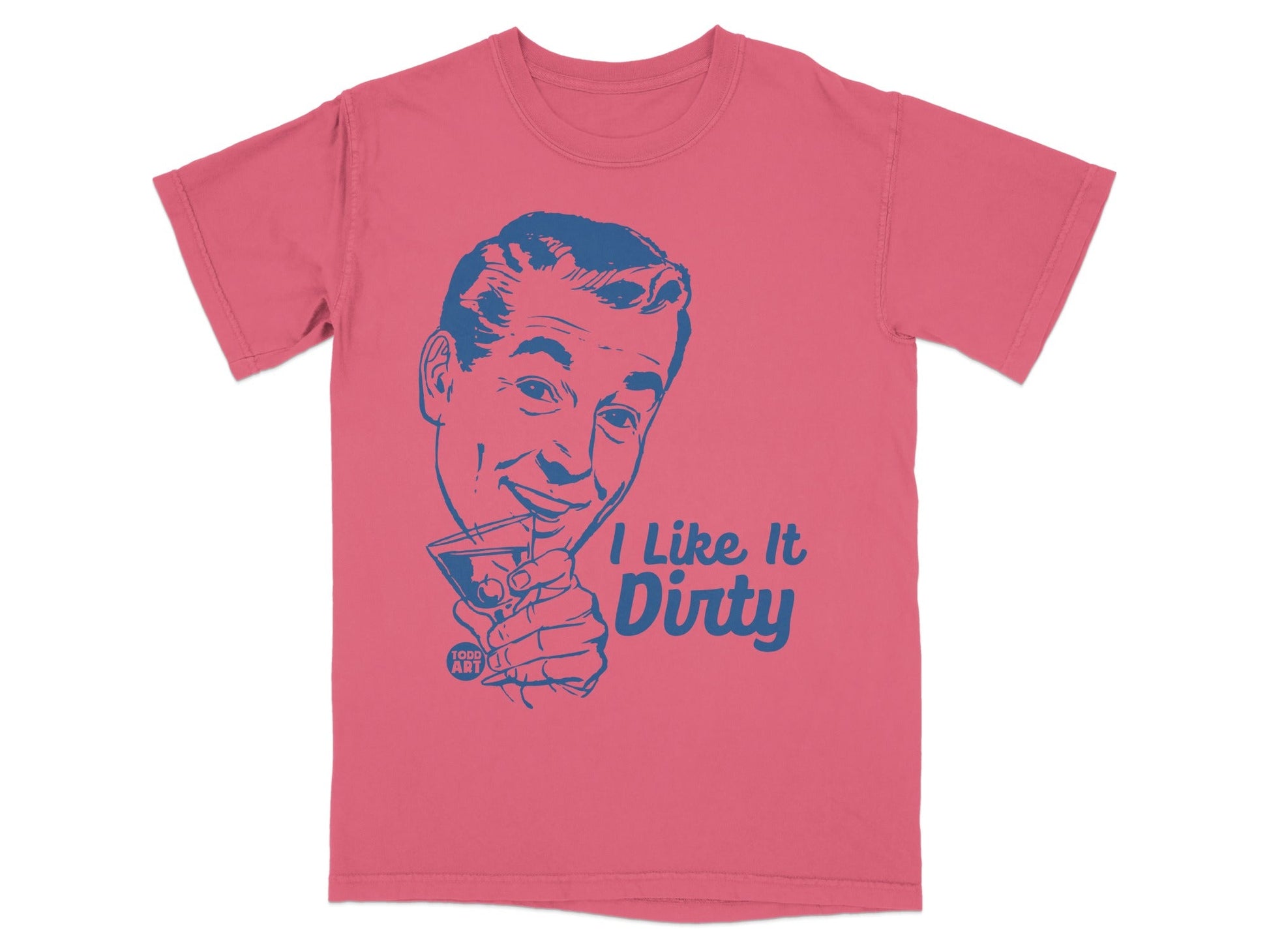 I Like It Dirty Retro Graphic T-Shirt for Adults