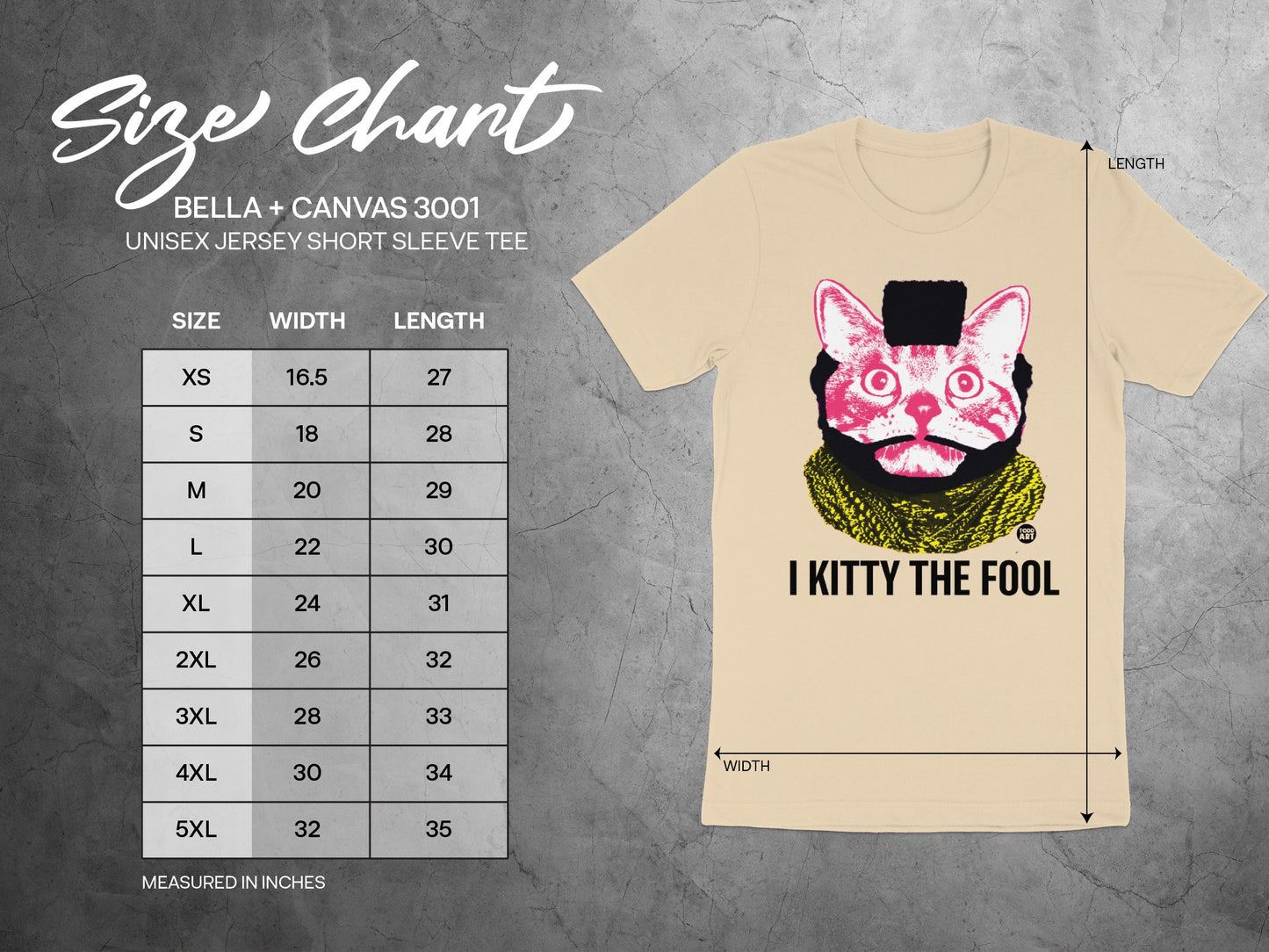I Kitty The Fool Unisex Jersey Short Sleeve Tee