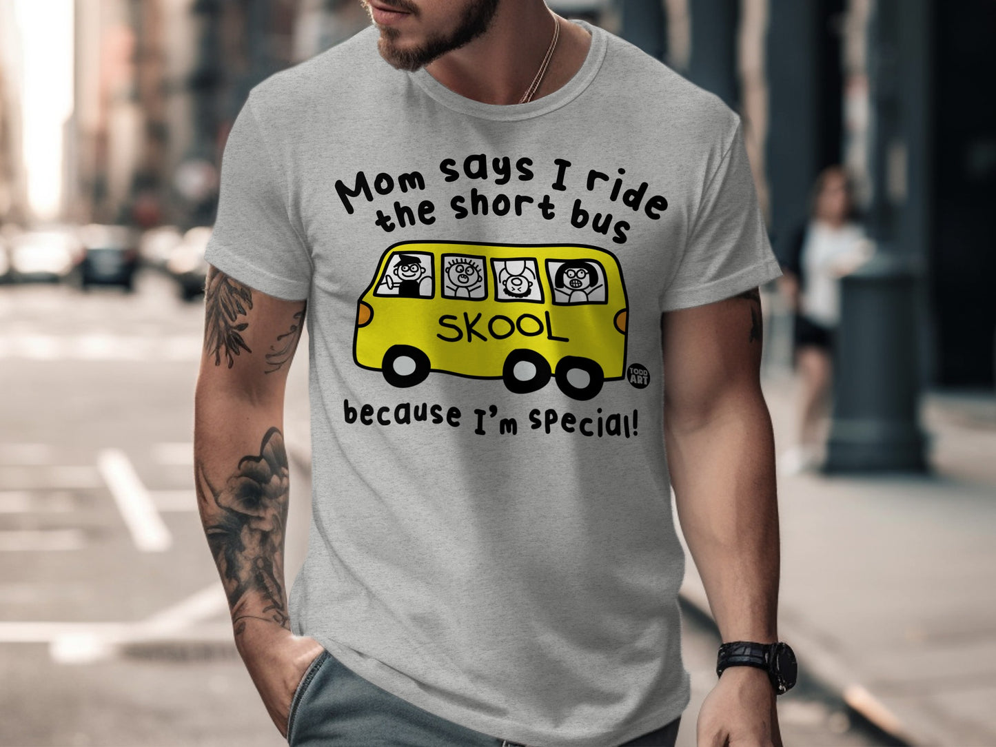 Mom Says I Ride The Short Bus Special T-Shirt