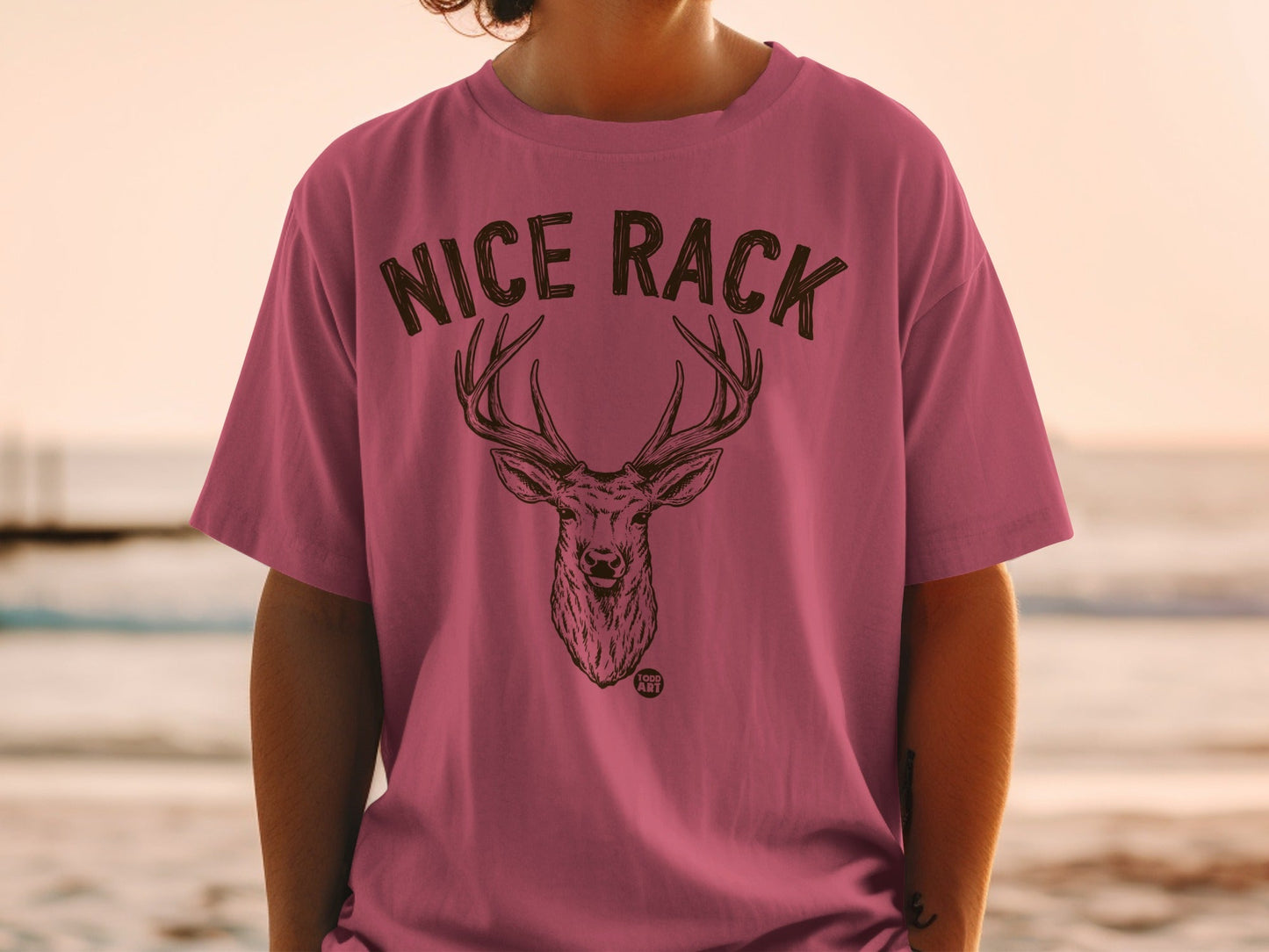 Nice Rack Deer Design Shirt Funny Hunting T-Shirt