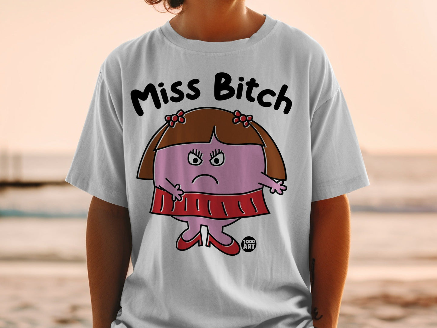 Miss Bitch Graphic Tee Shirt for Casual Wear