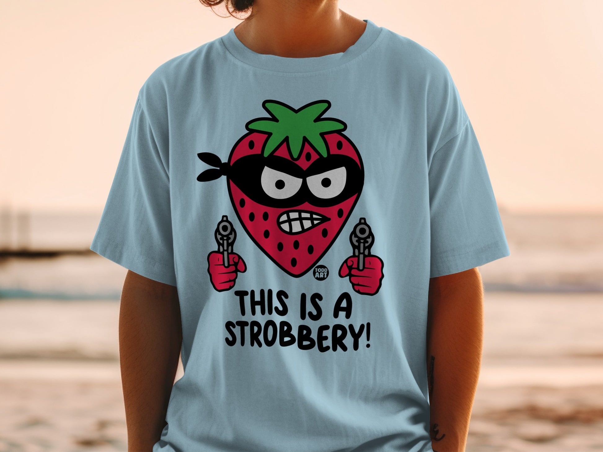 Angry Strawberry Guns THIS IS A STROBBERY! product type