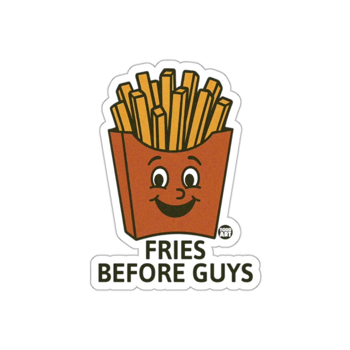 Fries Before Guys Cartoon Sticker Fun Decoration