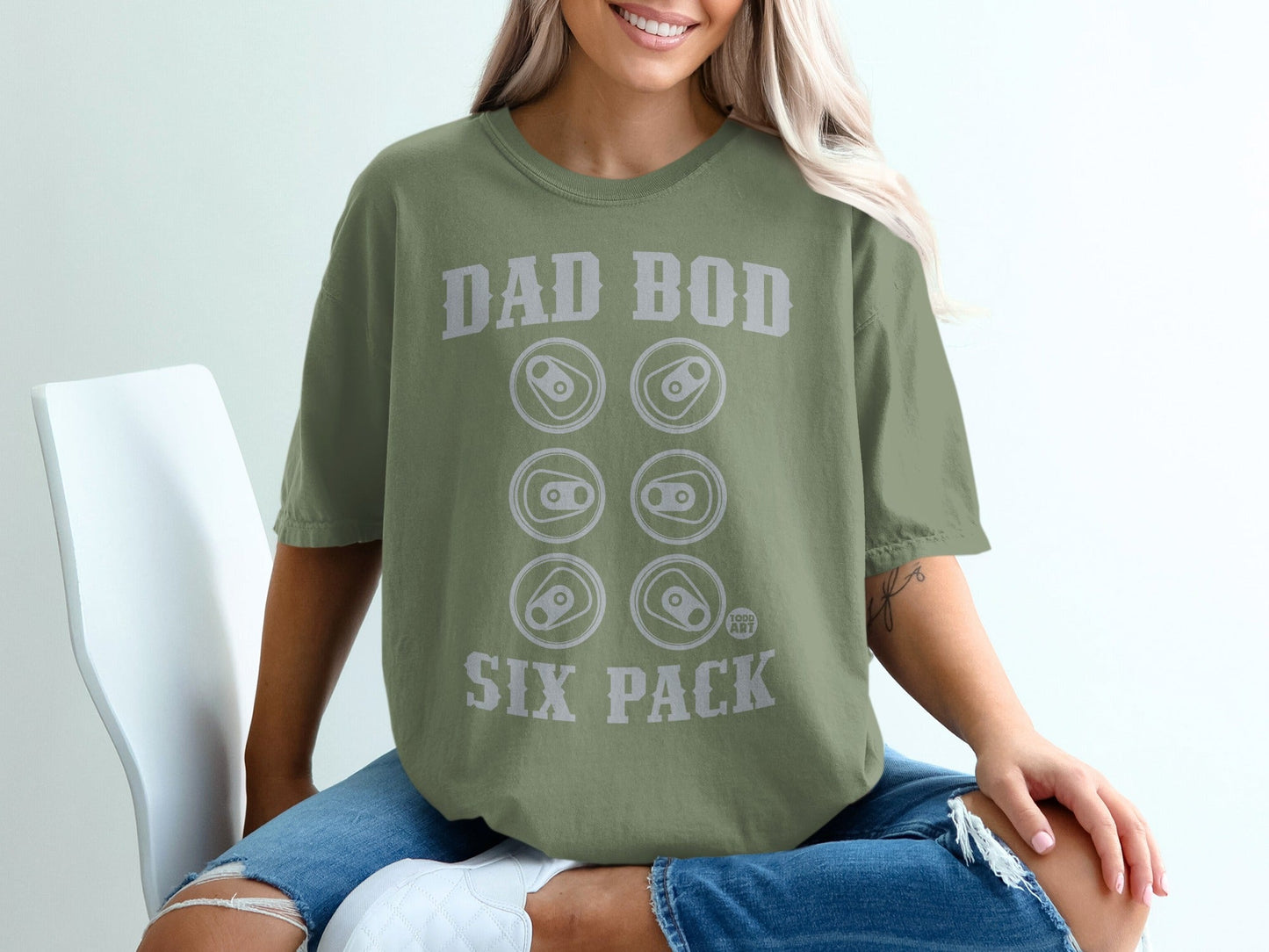 Dad Bod Six Pack Graphic Tee Perfect Casual Gift