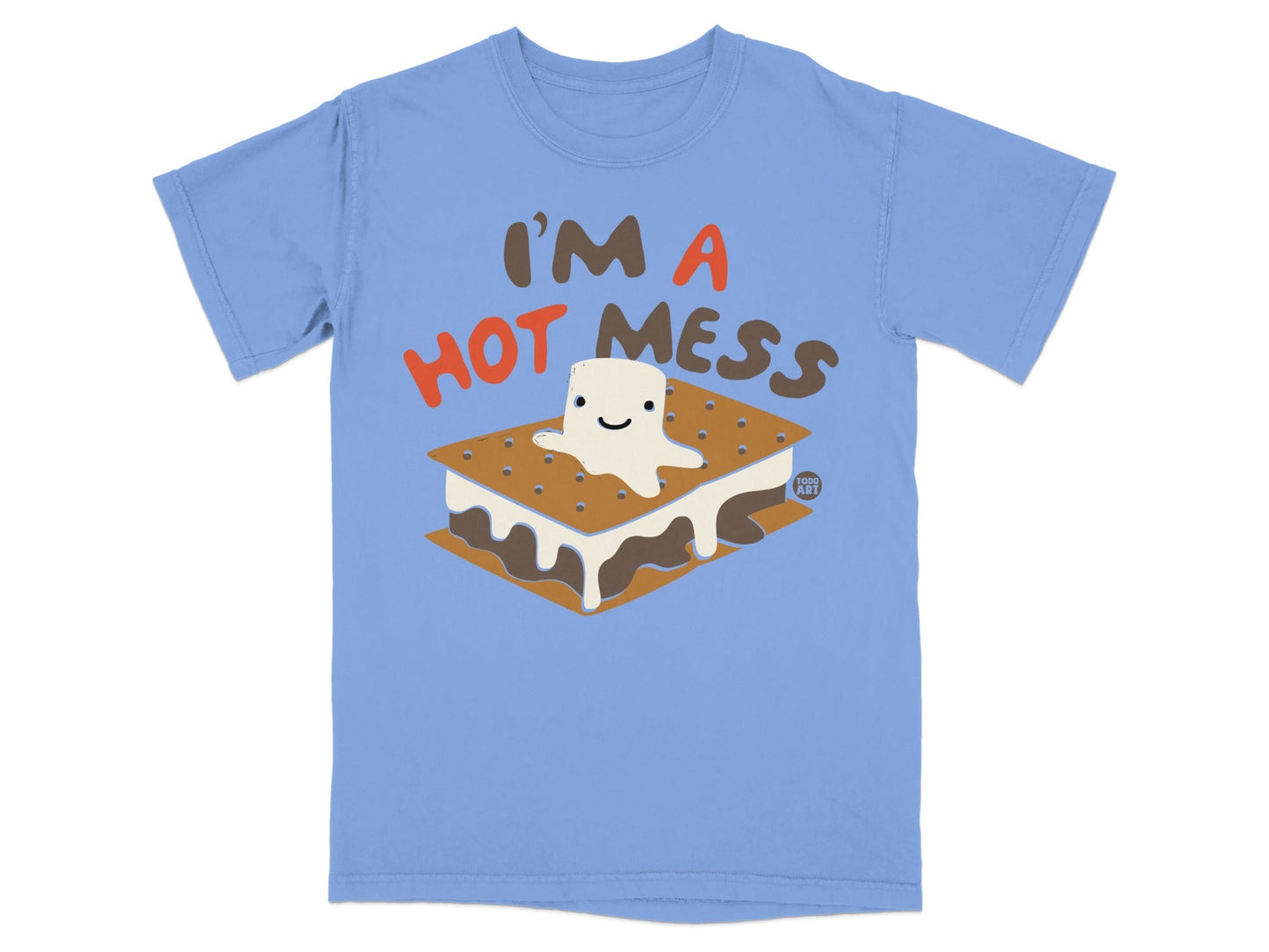 I'm A Hot Mess Marshmallow S'mores Graphic T-Shirt