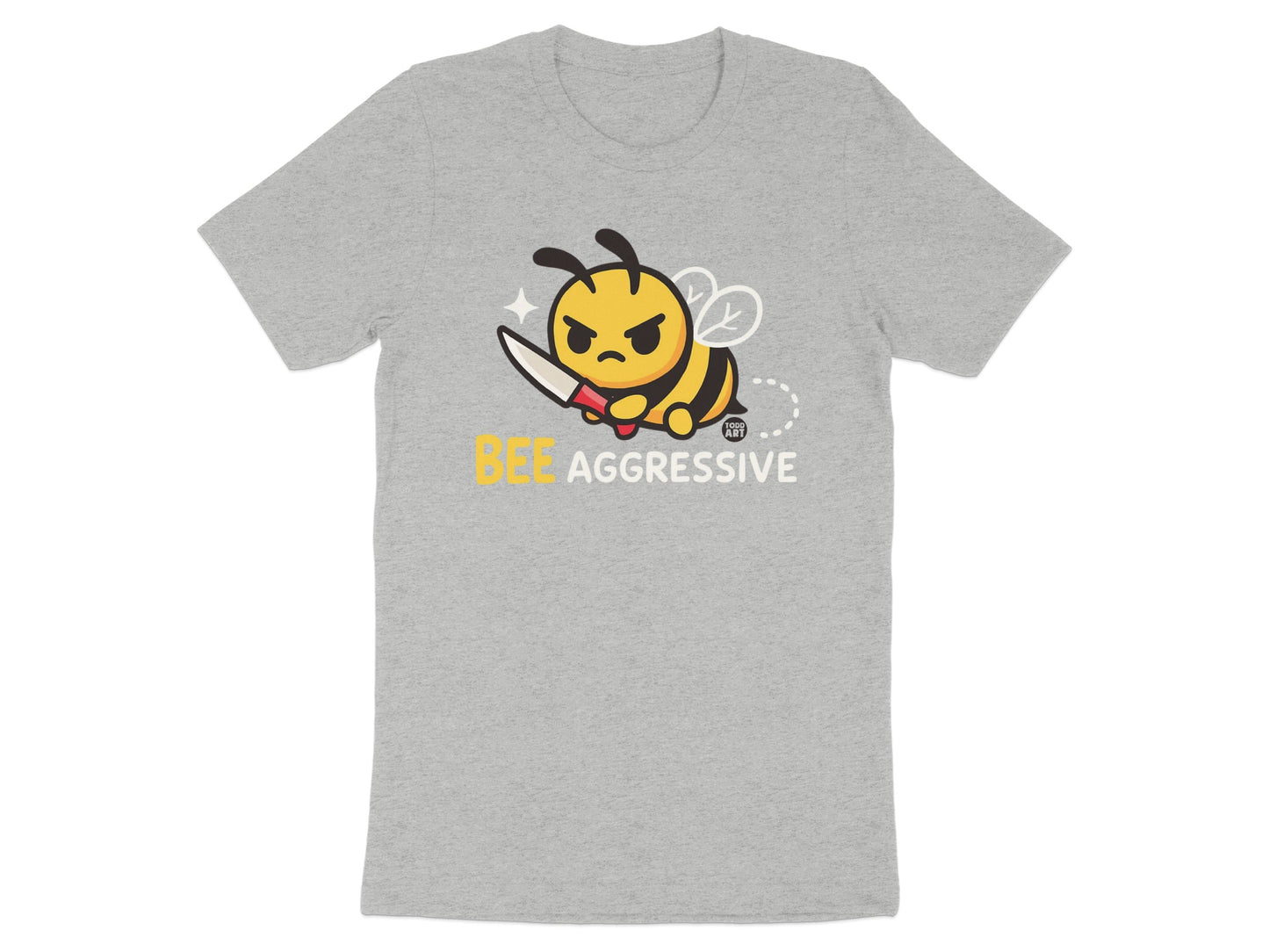 Bee Aggressive Graphic Tee-Shirt for Fun Style