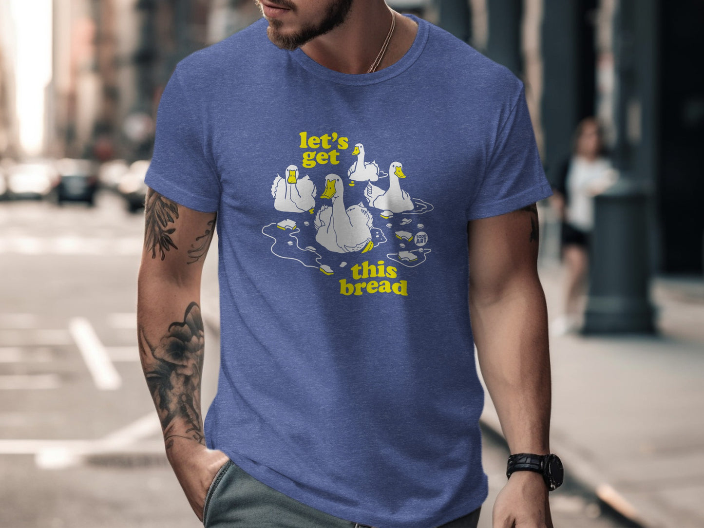 Funny Let's Get This Bread Duck Graphic T-shirt
