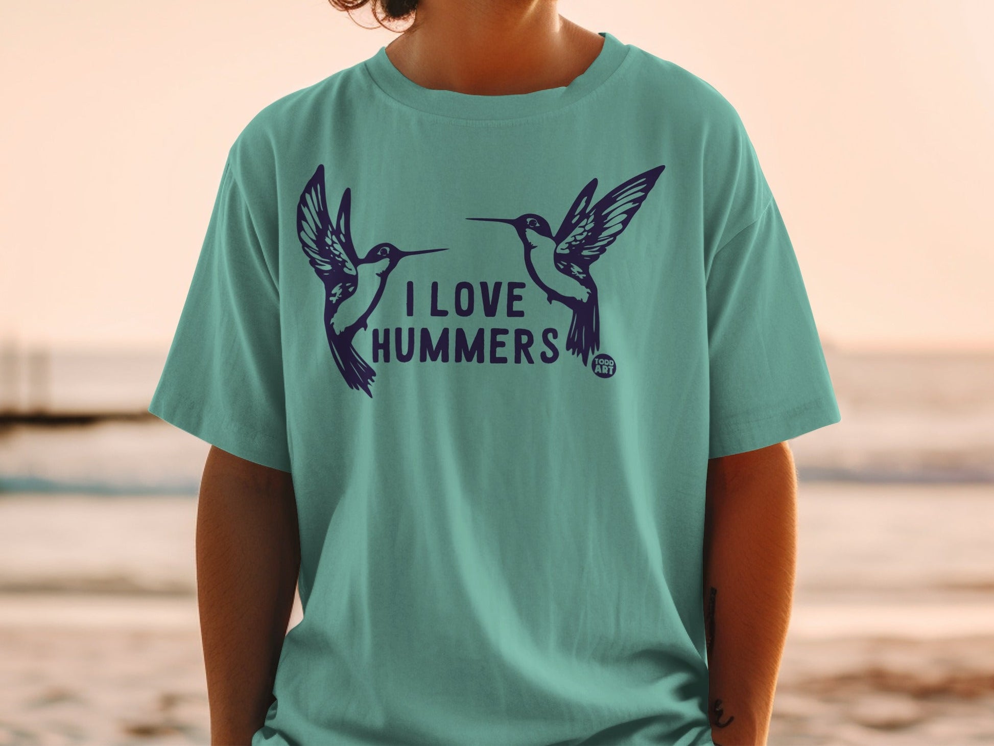 I Love Hummers Hummingbird Graphic Shirt for Nature Lovers