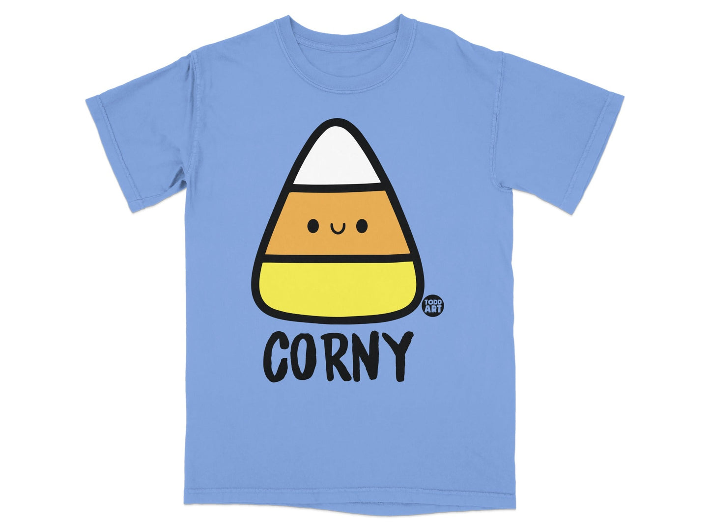 Corny Candy Corn Todd Art T-Shirt for Halloween Fun