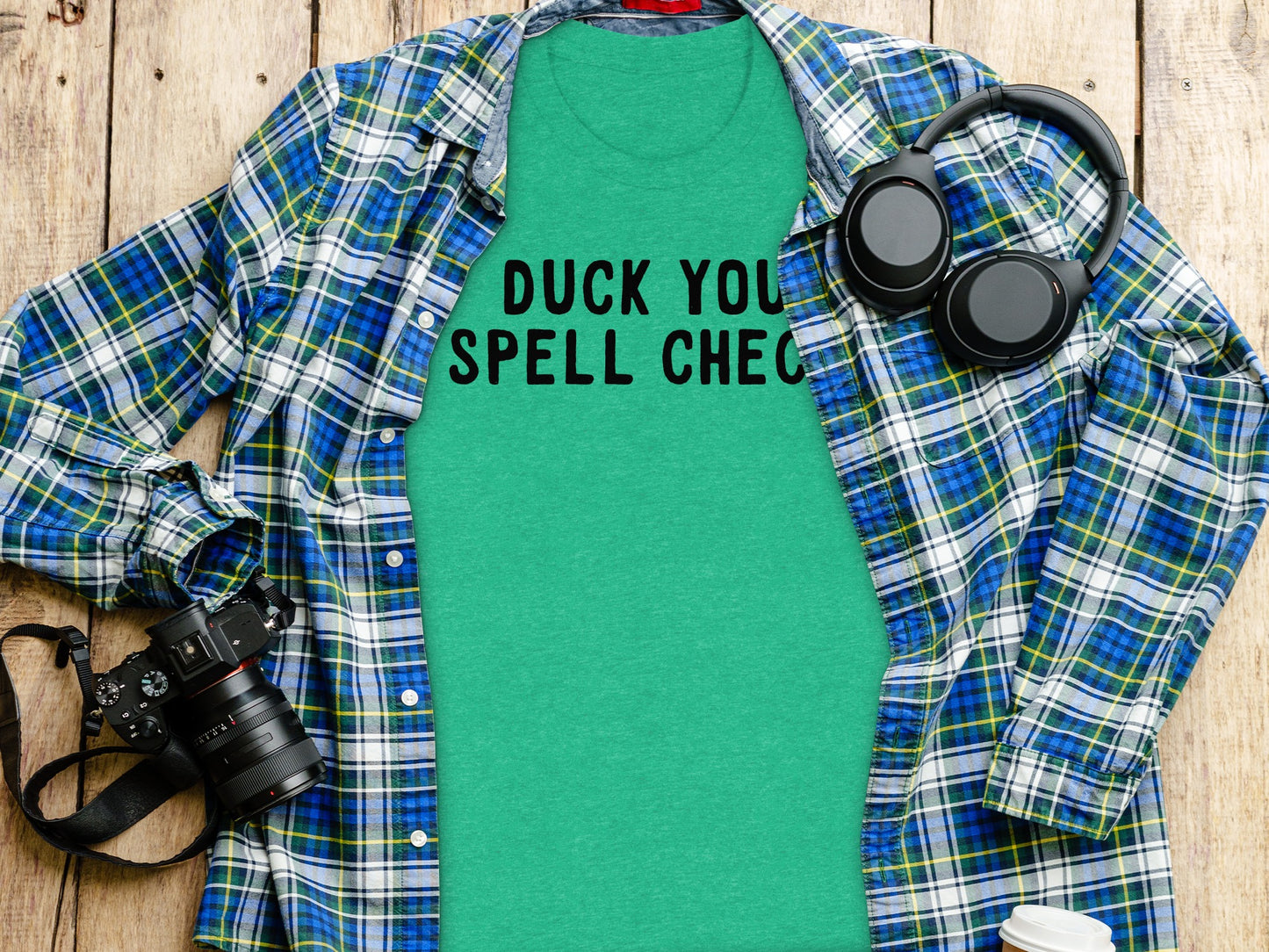 Duck Your Spell Check Funny Quote T-Shirt