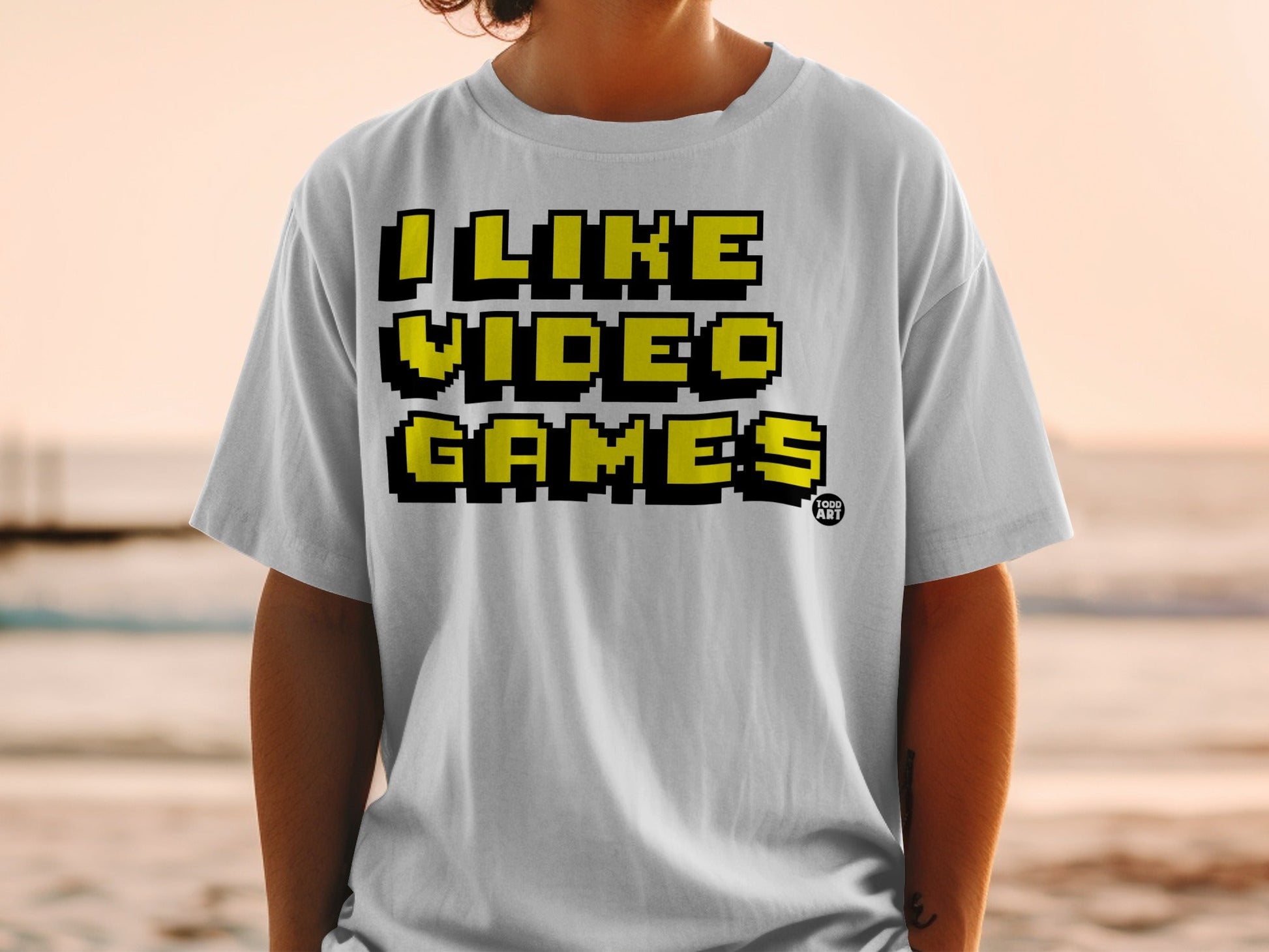 I Like Video Games Pixel Art T-Shirt Retro Gaming Shirt