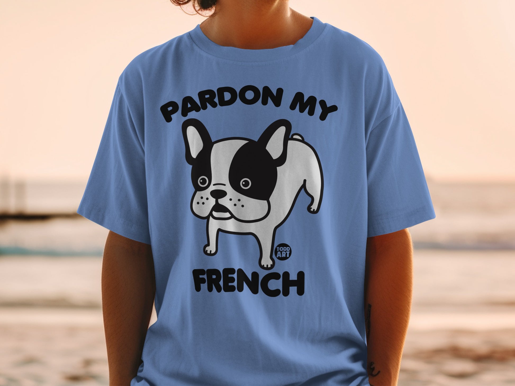 Pardon My French Bulldog Graphic Tee Shirt