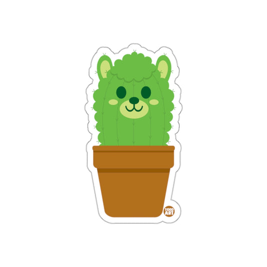 Cute Bear Cactus in Pot Sticker for Adorable Decor
