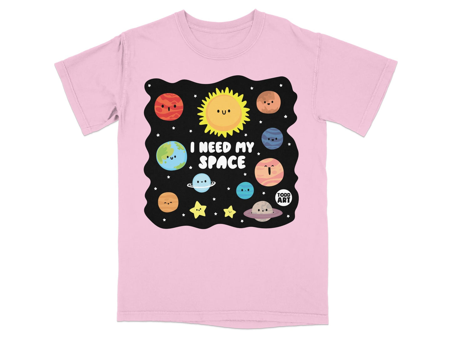 I Need My Space Cute Planet Design Toddler T-Shirt