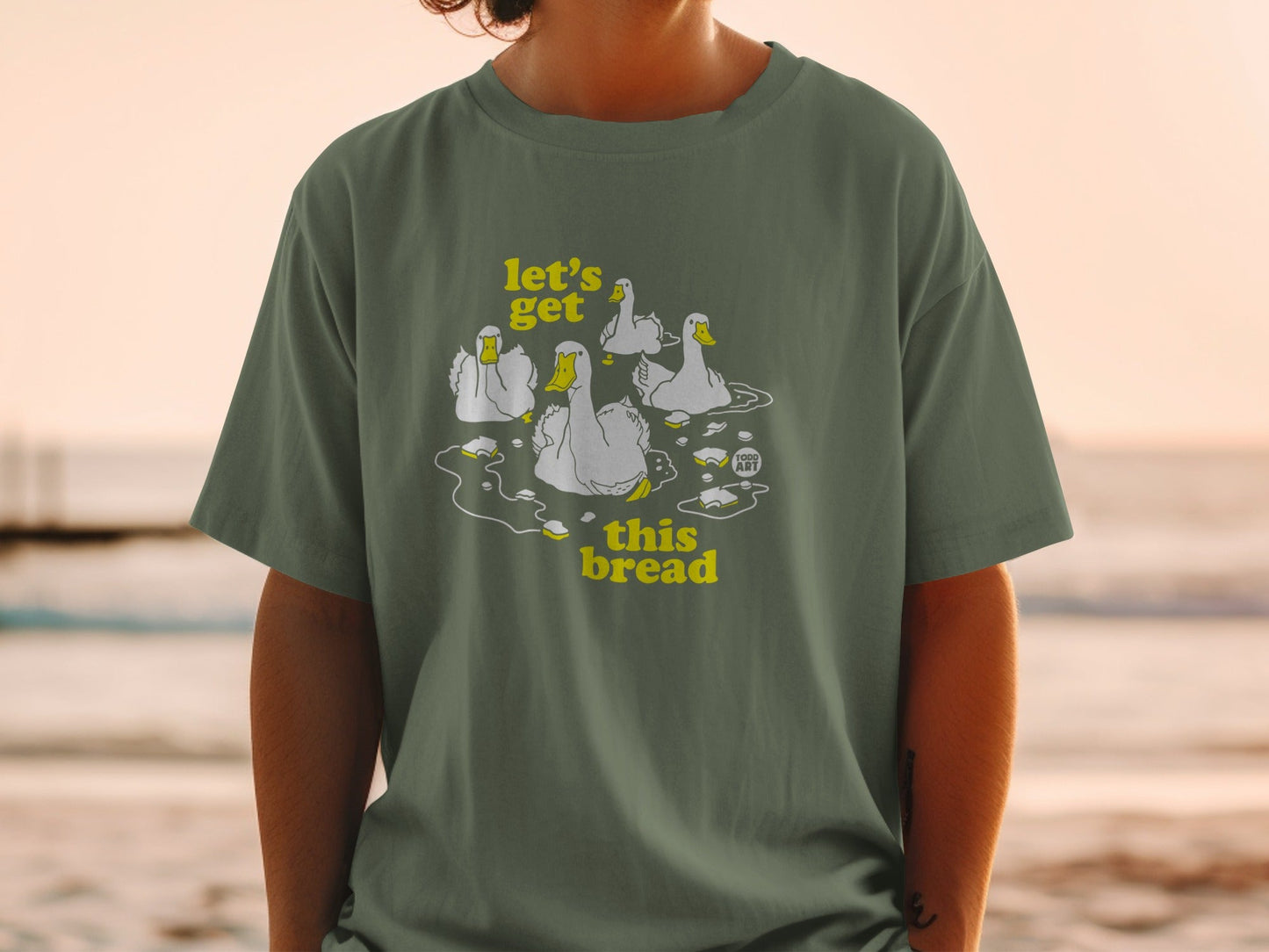 Let's Get This Bread Duck Graphic T-Shirt
