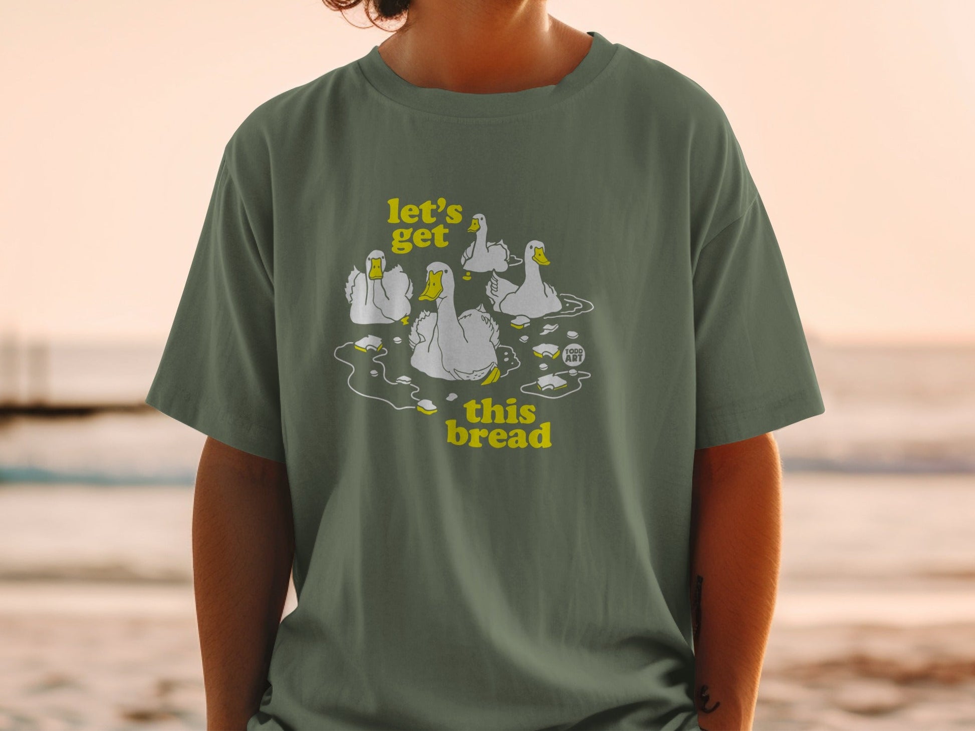 Let's Get This Bread Duck Graphic T-Shirt