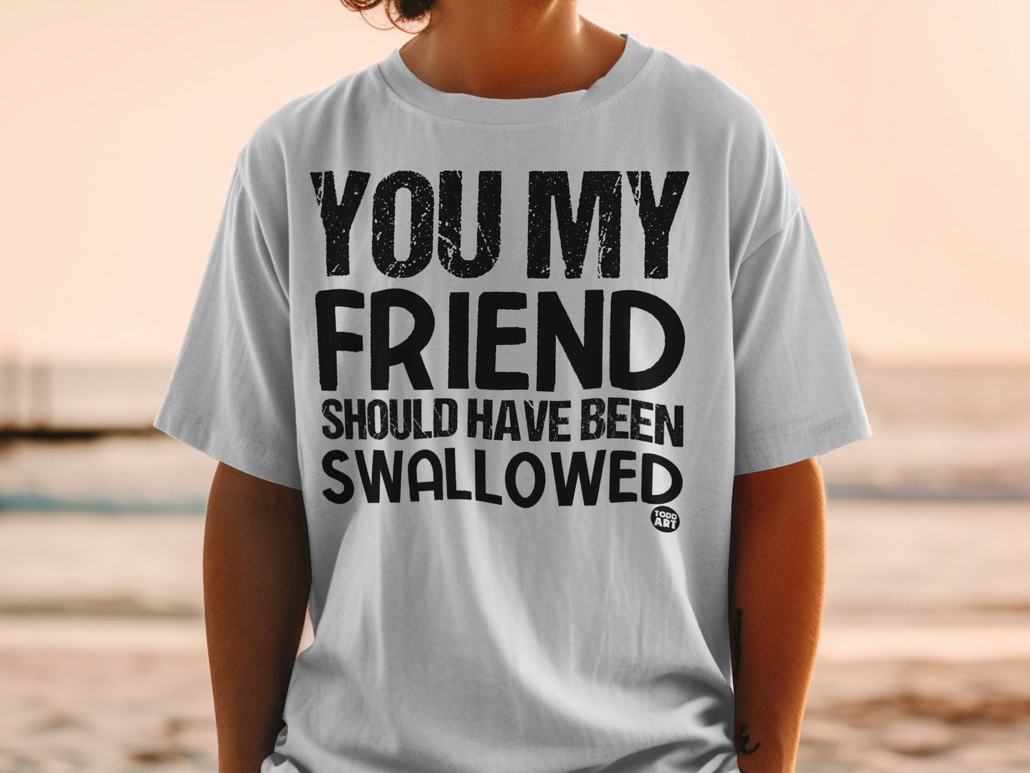 YOU MY FRIEND SHOULD HAVE BEEN SWALLOWED t-shirt