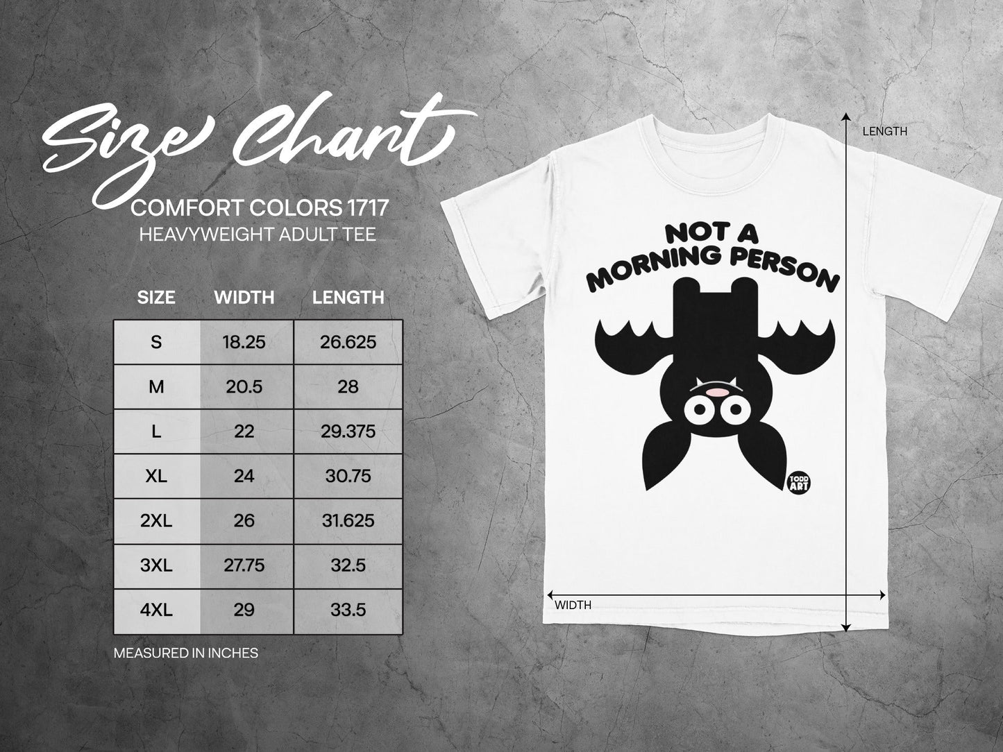 Not a Morning Person Heavyweight Adult Tee