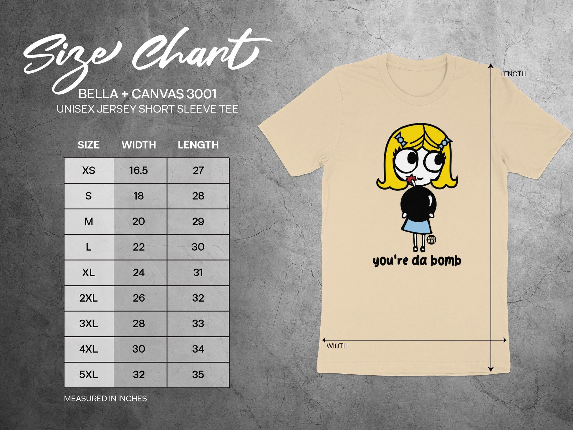 You're Da Bomb with Cute Girl Short Sleeve Tee