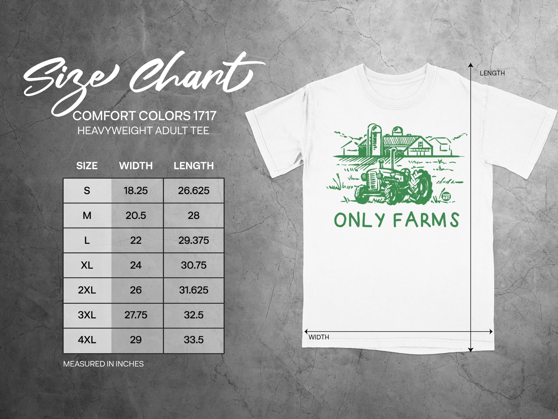ONLY FARMS Comfort Colors 1717 T-shirt product type