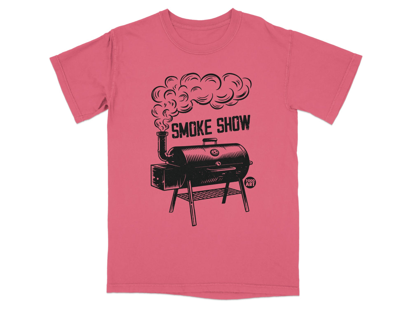 Rose Pink Smoker Grill Design SMOKE SHOW T-Shirt product type